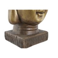 Kvetináč DKD Home Decor Laminát Zlatá Buddha Orientálny (25 x 25 x 36 cm)