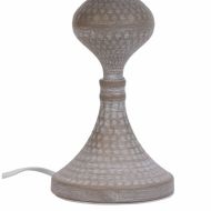 Stolná lampa Alexandra House Living Biela Sivá Kov Látka 220-240 V 23 x 41 x 23 cm