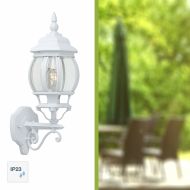 Nástenná Lampa Brilliant Istria Biela Aluminium Sklo 60 W E27