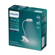 Stolná lampa Philips Lámpara de mesa Biela Kov 3 W