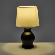 Stolná lampa Biela Čierna 40 W 220-240 V 15 x 15 x 26 cm