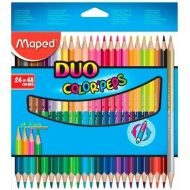 Farbičky Maped Duo Color' Peps Viacfarebná 24 Kusy Dvojitá špička (12 kusov)