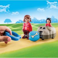 Playset Playmobil 1.2.3 pes Chlapci 70406 (6 pcs)