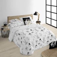 Obliečky Nordic Looney Tunes Looney B&W Biela black 175 Nite 260 x 240 cm