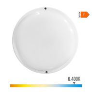 Nástenná Lampa EDM 32447 Biela Plastické F 18 W 120 W 1820 Lm Pohybové Čidlo Snímač svetla Okrúhly (