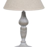 Stolná lampa Béžová Sivá 60 W 220-240 V 20 x 20 x 34 cm