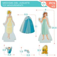 Figúrky Disney Princess 45 Kusy 4 kusov 9 x 20,5 x 1,2 cm