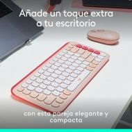 Klávesnica Logitech 920-013120 Ružová Španielska Qwerty QWERTY