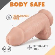 Realistické dildo Blush Dr Skin PVC Ø 8 cm (17,1 cm)