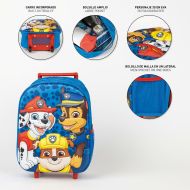 Školská taška na kolieskach The Paw Patrol Modrá 25 x 31 x 10 cm