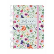 Agenda Finocam CLOE A5 15,5 x 21,2 cm 2025 Kvetinový