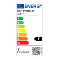 Stolná lampa EDM Flexo/Stolná lampa Čierna Polypropylén 400 lm (9 x 13 x 33 cm)