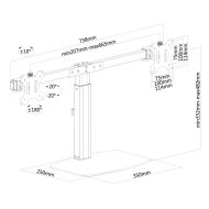 Držiak monitoru Neomounts FPMA-D865DBLACK 10-27" Čierna 27"