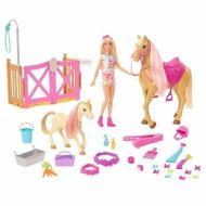 Sada hračiek Barbie Toilettage des Chevaux Plastické