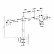 Držiak monitoru Aisens DT32TSR-041 13"