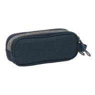 Dvojitý peračník Kappa Dark Navy Modrá Sivá 21 x 6 x 8 cm