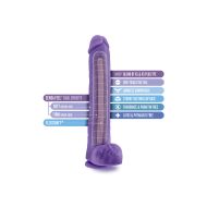 Dildo Blush Au Naturel Purpurová Ø 5,8 cm