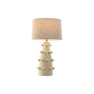 Stolná lampa Home ESPRIT Krém Kamenina 50 W 220 V 40 x 40 x 76 cm