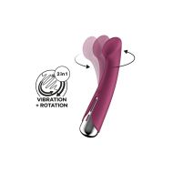 Vibrátor na stimuláciu bodu G Satisfyer Spinning G-Spot 1 Červená