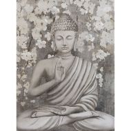 Maľba Home ESPRIT Buddha Orientálny 60 x 2,7 x 80 cm (2 kusov)