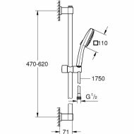 Sprchová tyč Grohe Vitalio Comfort 110 ABS Plastické