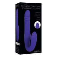 Masturbátor v tvare vagíny a zadku Double Penetration Adam & Eve Ultimate Thrusting Strapless Purpur