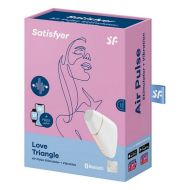 Sací stimulátor na klitoris Satisfyer Love triangle Biela