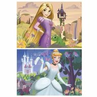 Sada 2 puzzle Disney Princess Cinderella and Rapunzel 48 Kusy