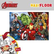 Detské puzzle The Avengers Obojstranný 108 Kusy 70 x 1,5 x 50 cm (6 kusov)