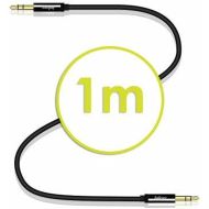 Kábel Audio Jack (3,5 mm) Akashi ALTJ 35 B 1 m Čierna