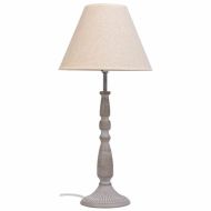 Stolná lampa Alexandra House Living Biela Sivá Kov Látka 220-240 V 23 x 49 x 23 cm