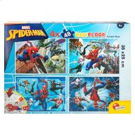 Detské puzzle Spider-Man Obojstranný 4 v 1 48 Kusy 35 x 1,5 x 25 cm (6 kusov)