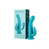 Vibrátor pre dvojicu Dual Stimulation FemmeFunn Pirouette Tyrkysový