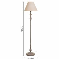 Stojaca lampa Alexandra House Living Biela Sivá 220-240 V 38 x 154 x 38 cm