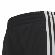 Detská tepláková súprava Adidas Essentials Shiny 3 Stripes Čierna