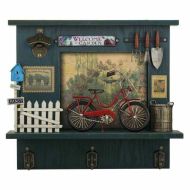 nástenný vešiak Alexandra House Living Kov Drevo MDF Bicykel 11 x 37 x 42 cm Obchod