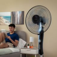 Stojanový ventilátor InnovaGoods Breezinn Čierna 45 W