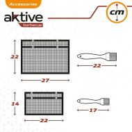 Prenosný Barbeque gril Aktive Silikónové Plastické 27 x 24,5 x 0,4 cm