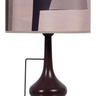 Stolná lampa Gaštanová Železo 60 W 220-240 V 25 x 25 x 42 cm