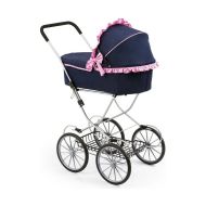 Kočík pre bábiky Reig Dolls Pram Námornícka modrá 64 cm