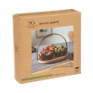 Sada Pohárov na Aperitív Secret de Gourmet Čierna Kamenina 4 Kusy (Ø 21 cm)