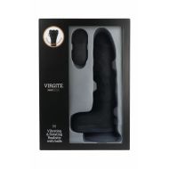 Realistické dildo Virgite R10 Čierna 21 cm