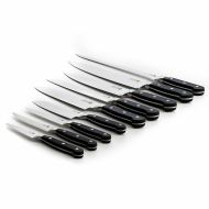 Santoku nôž Quid Professional Inox Chef Black Čierna Kov (Pack 6x)