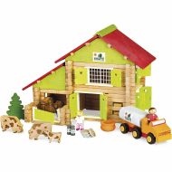 Playset Jeujura My Wooden Farm 180 Kusy