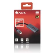 Adaptér USB C na HDMI NGS WONDERHDMI Sivá 4K Ultra HD