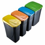 Odpadkový kôš na recyklovanie Mondex Ecobin Žltá S vrchnákom 25 L