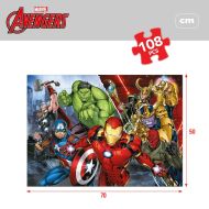 Detské puzzle The Avengers Obojstranný 108 Kusy 70 x 1,5 x 50 cm (6 kusov)