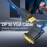 Adaptér DisplayPort na VGA Vention HBLBG Čierna 1,5 m