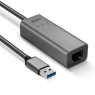 Gigabit Ethernet adaptér do USB 3.0 s prídavným USB vstupom LINDY 43313