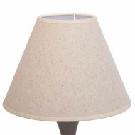 Stolná lampa Alexandra House Living Biela Sivá Kov Látka 220-240 V 23 x 38 x 23 cm